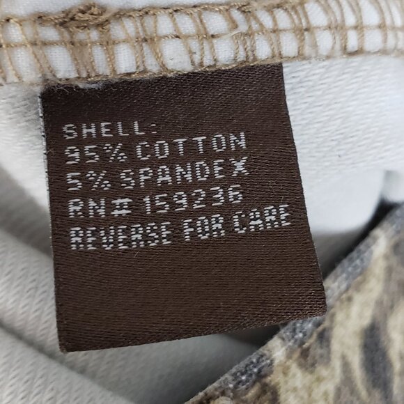 J. McLaughlin Baxter Jeans Cheetah Leopard Skinny Stretch Zipper Pants Size 12 - Picture 8 of 13